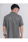 Doha Black Charcoal Short Sleeve Comfort fit Shirt